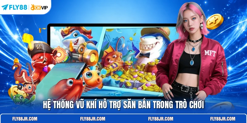 Hệ thống vũ khí hỗ trợ săn bắn trong trò chơi